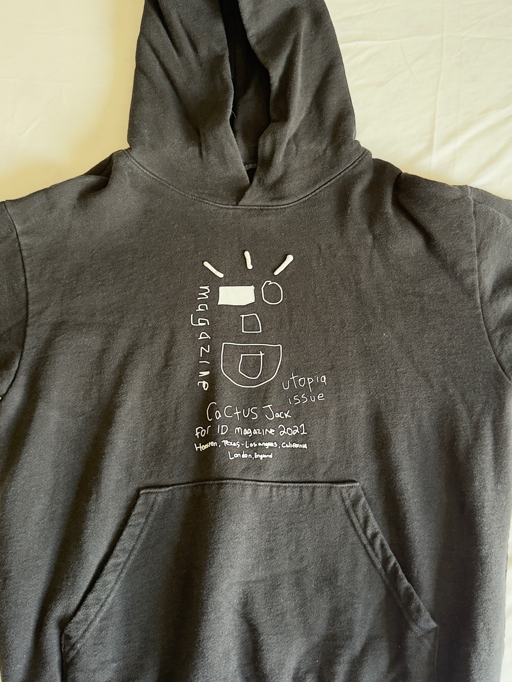 Travis Scott Black Cactus Jack Graphic Crewneck Sweatshirt
